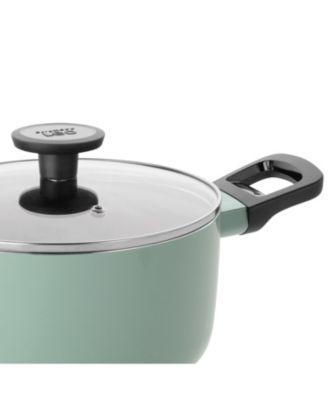 Sage Nonstick Aluminum Stockpot 9.5", 5.9qt. With Glass Lid
