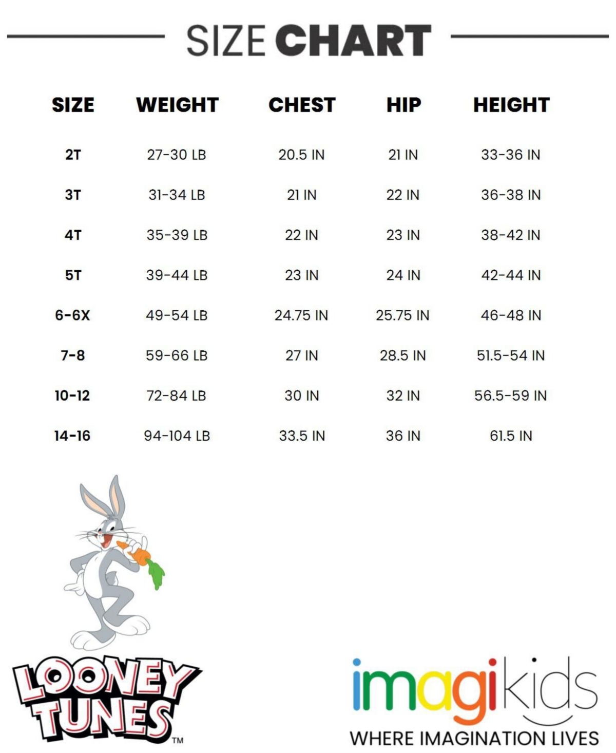 Looney Tunes Toddler Boys Buggs Bunny Fleece Pullover Hoodie