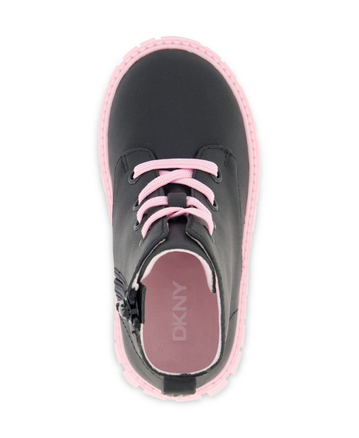 Ботинки DKNY Carrie Ariana Lug Boot для девочек-малышей, цвет: Чёрный — фото 6
