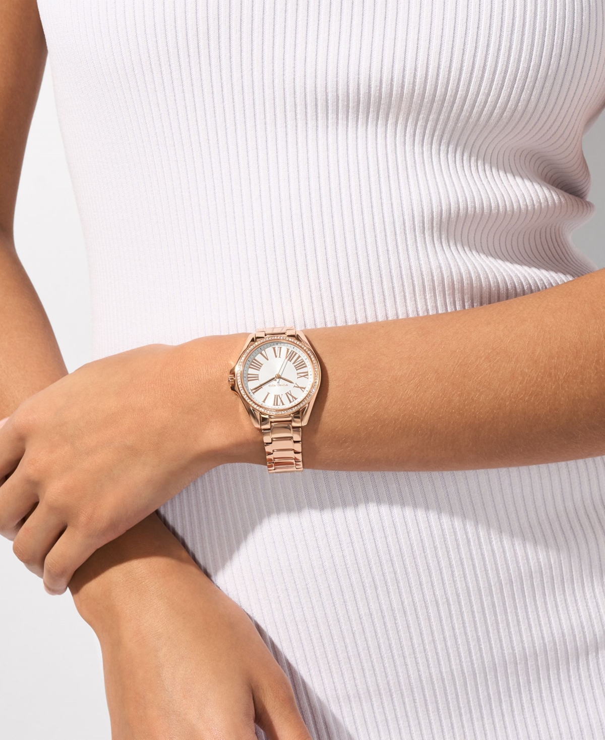 Michael Kors Kaycie Pave Rose Gold-tone Ladies Watch In Rose Gold-tone