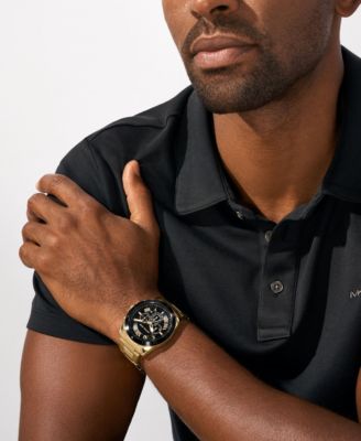 Men's Alek Chronograph Gold-Tone Stainless Steel Watch 44mm