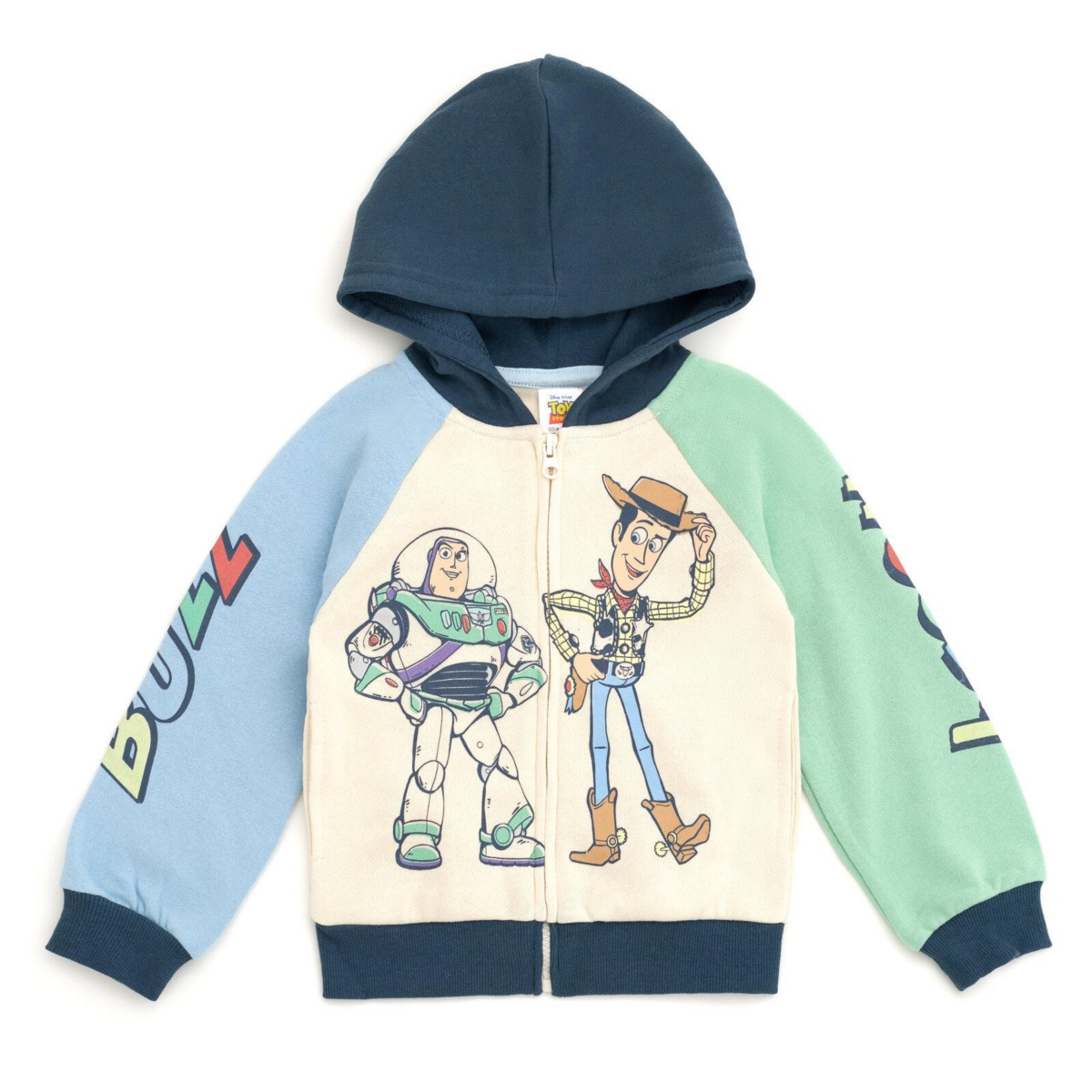 Disney Toddler Boys Toy Story Mickey Mouse Lilo & Stitch Fleece Zip Up Hoodie to (2T - 18-20)