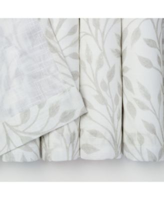 Premium 2-Panel Light Filtering Curtains - Semi Sheer for Living Room, Bedroom, Kitchen - 52" x 108" - Vine Sage