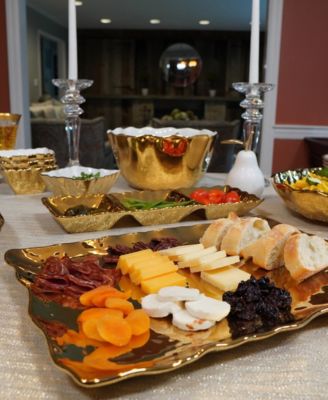 Gold-Silver Tone Coast Rectangular Platter