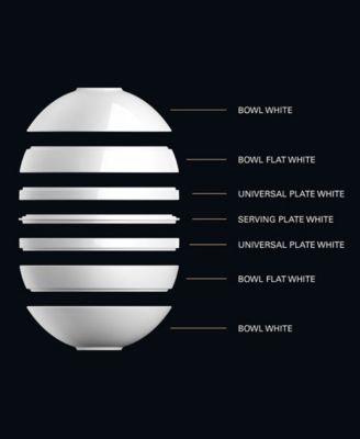 La Boule White 7-Piece Dinnerware Set, Service for 2