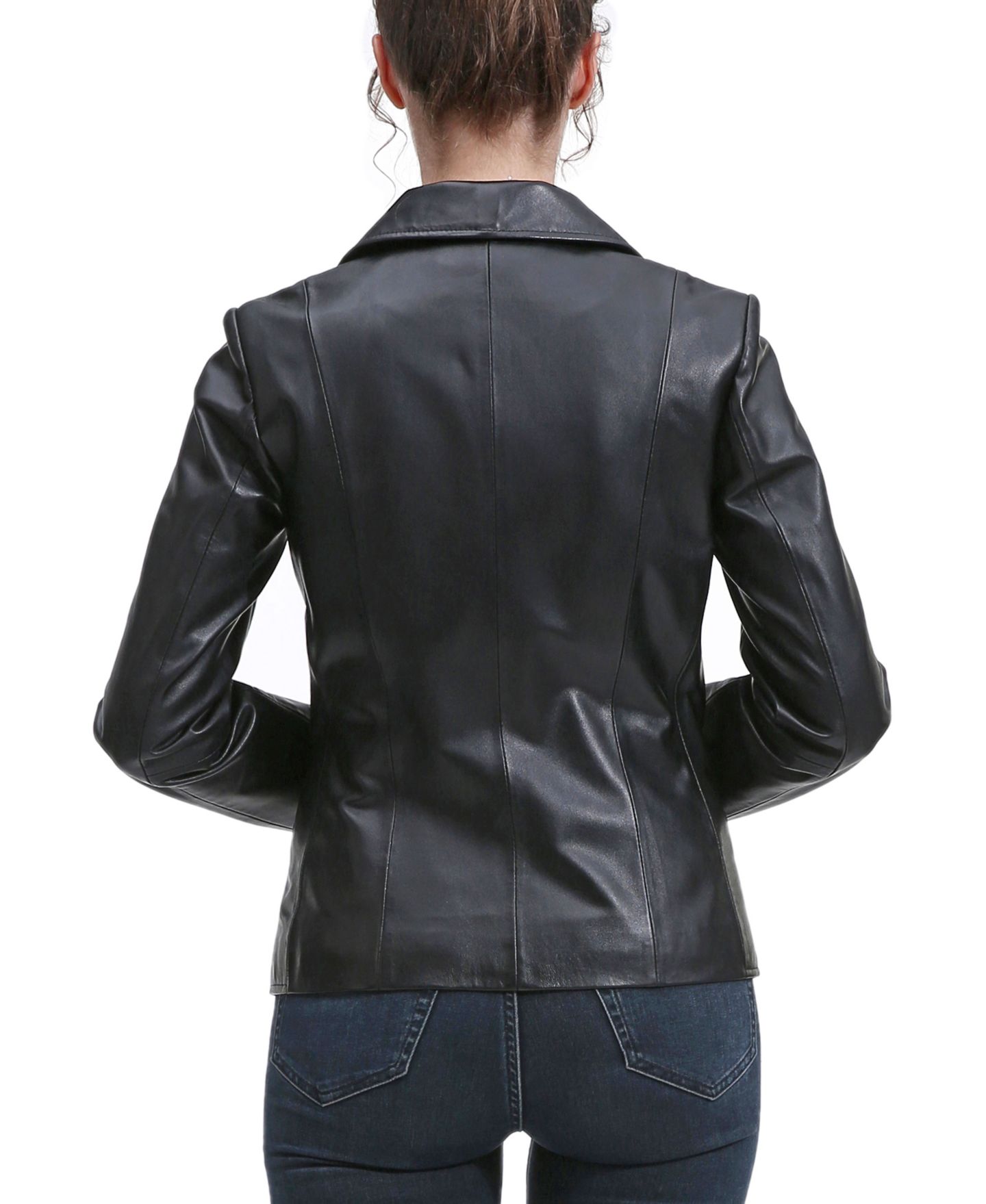 Женская куртка BGSD Norah Leather Blazer, цвет: Чёрный — фото 2