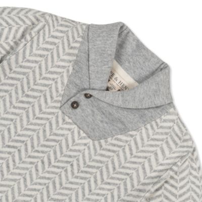 Baby Boys Long Sleeve Intarsia Shawl Collar Sweater