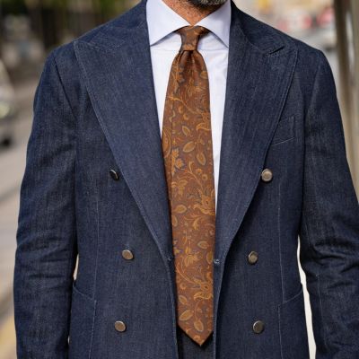 Borromeo - Printed Silk Tie for Men