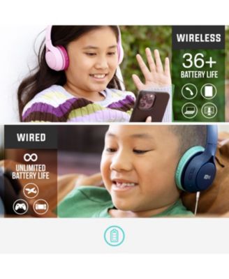 KidJamz KJ45BT Safe Listening Bluetooth Wireless Headphones for Kids