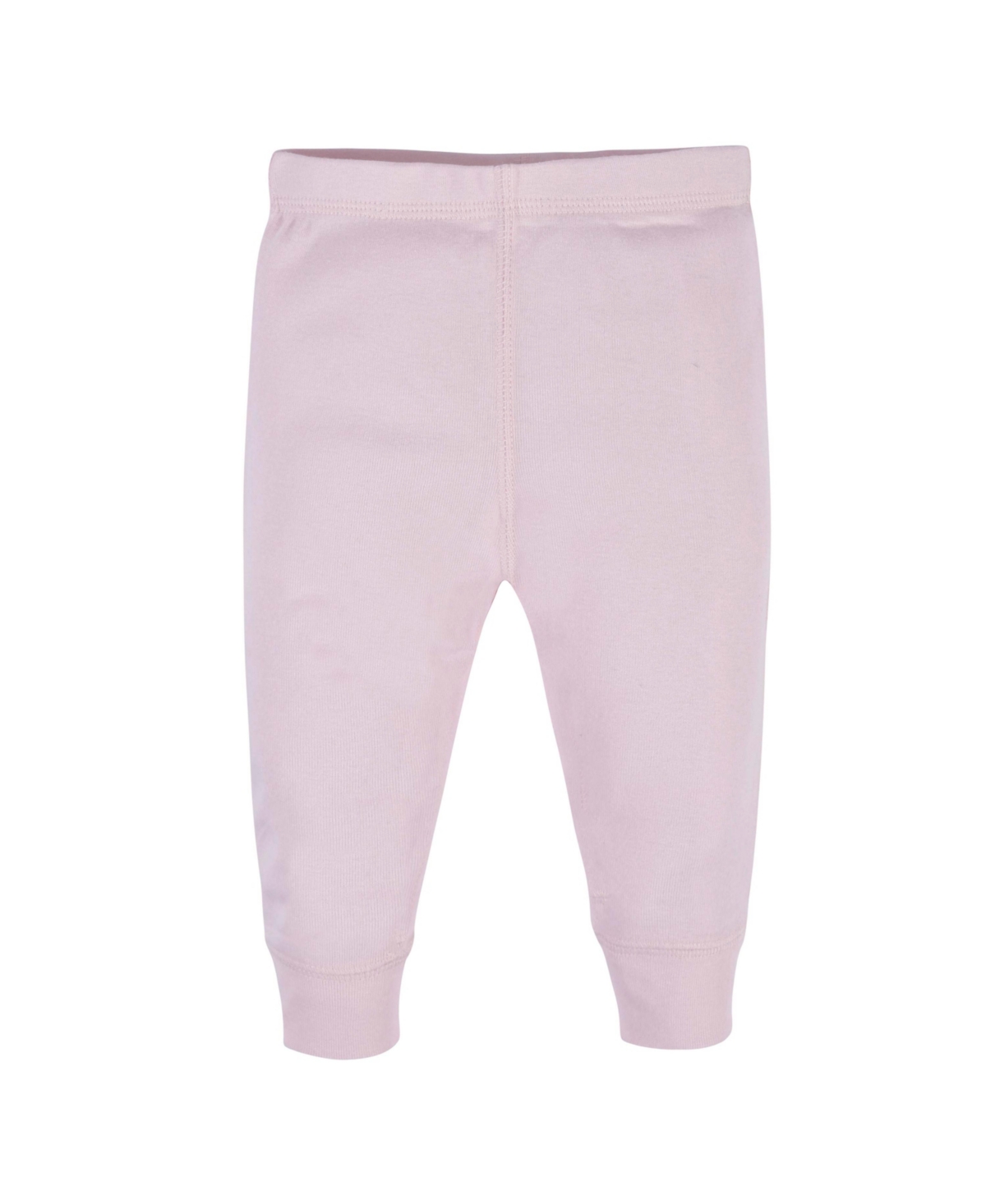 Gerber Baby Girls Baby Active Pants, 4 Pack - Pink  stripes
