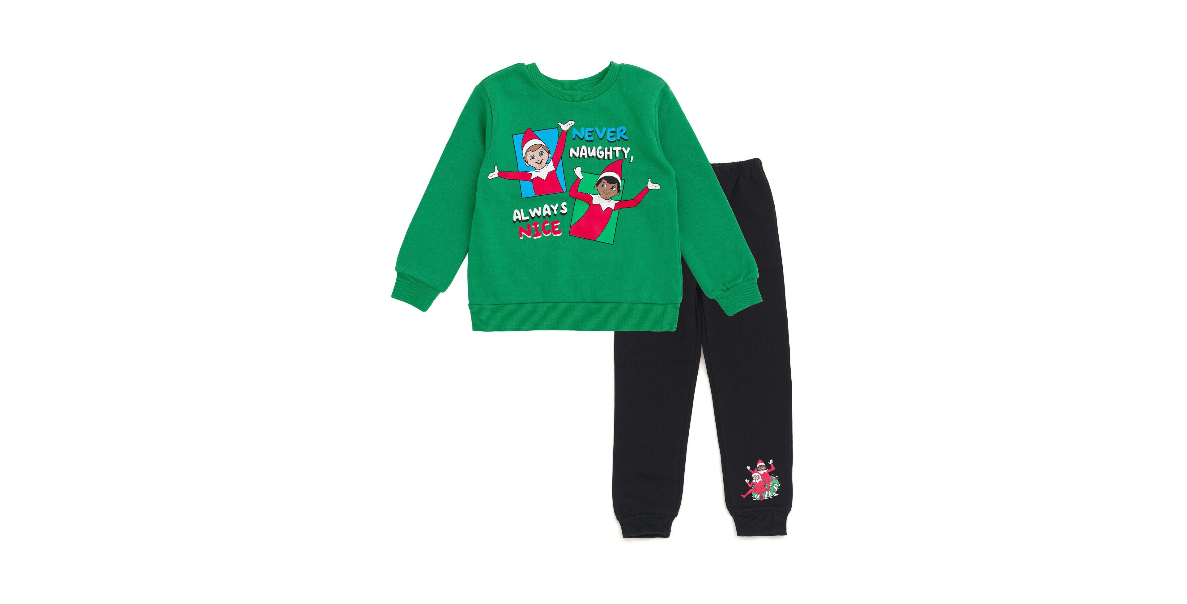 Elf on the shelf Boys The Fleece Sweatshirt and Jogger Pants Outfit Set