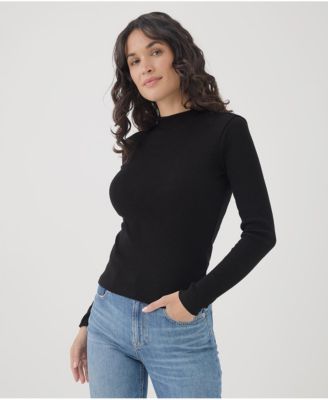 Women's Organic Cotton Favorite Rib Mockneck Top