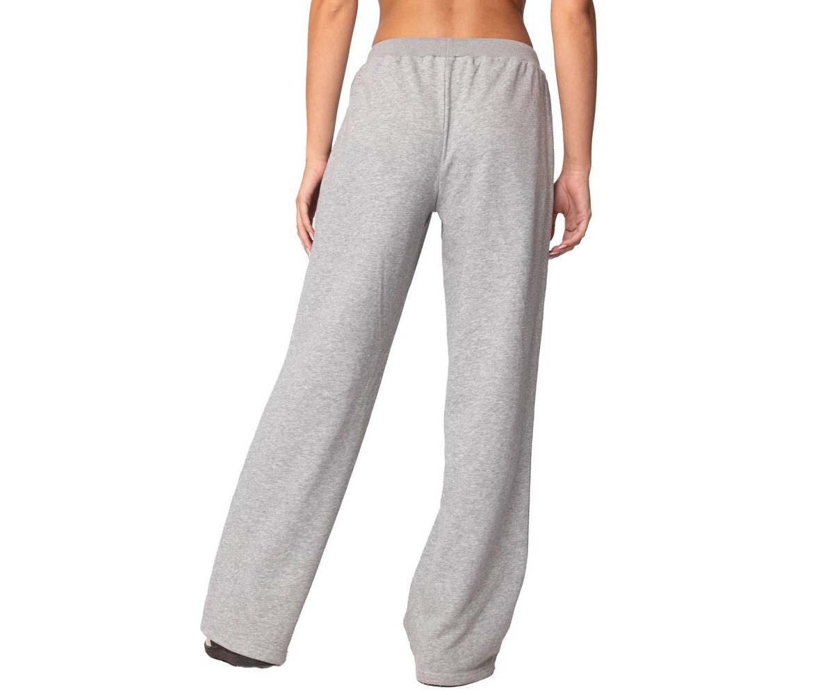 Edikted Women's Bailey French Terry Cargo Pants - Gray-melange