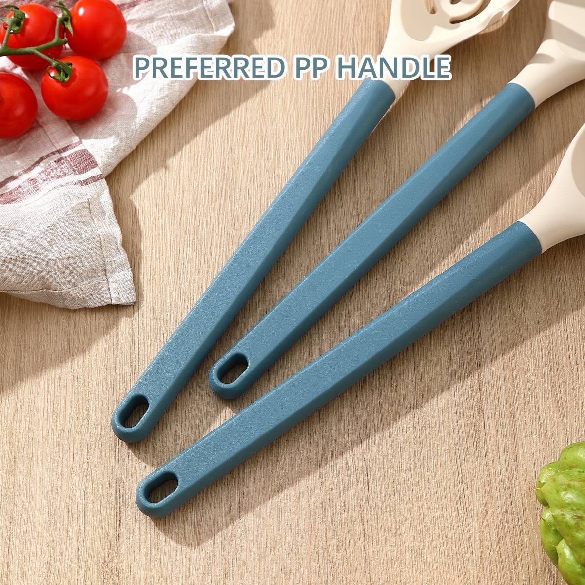 Sugift 20-Piece Silicone Kitchen Utensils Set and Knives Set with Block