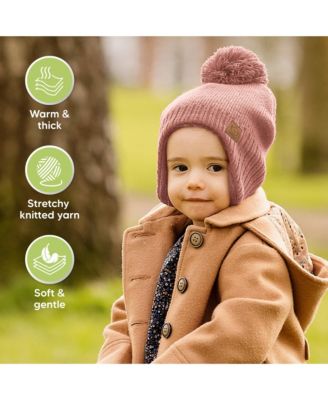 Muff Baby Beanie, Baby Hat for Baby Boys, Girls, Winter Hats for Kids, Newborn, Infant, Toddler 0-36 months