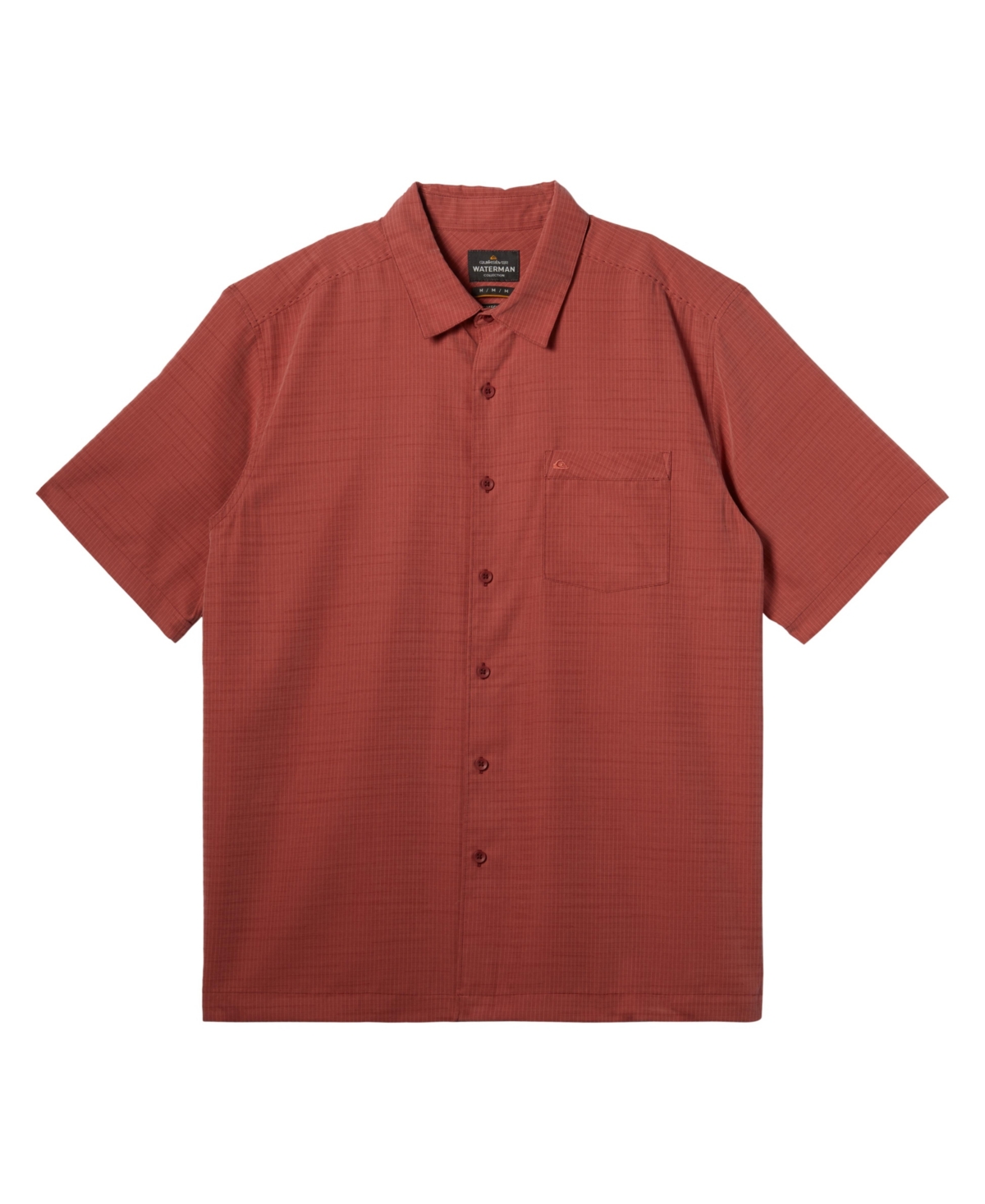 Quiksilver Waterman Men's Centinela Short Sleeves Shirt In Tandori Spice Pineapple Bay