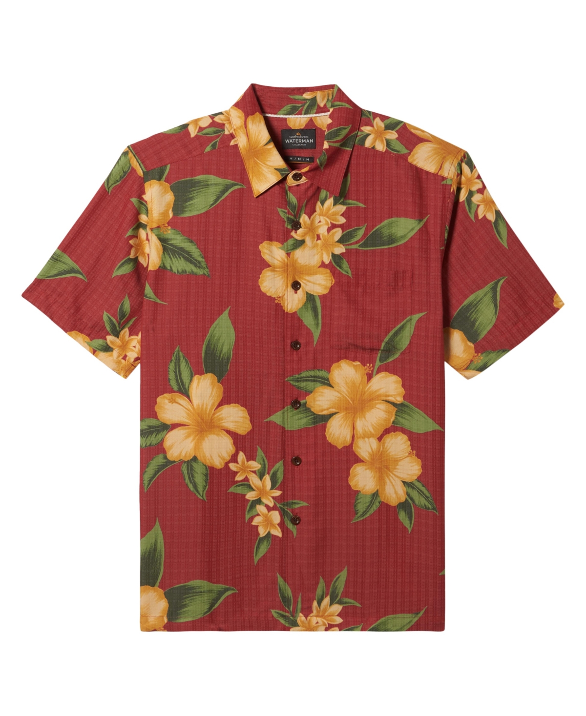 Quiksilver Waterman Men's Outer Reef Short Sleeve Shirt In Tandori Spice Print 4