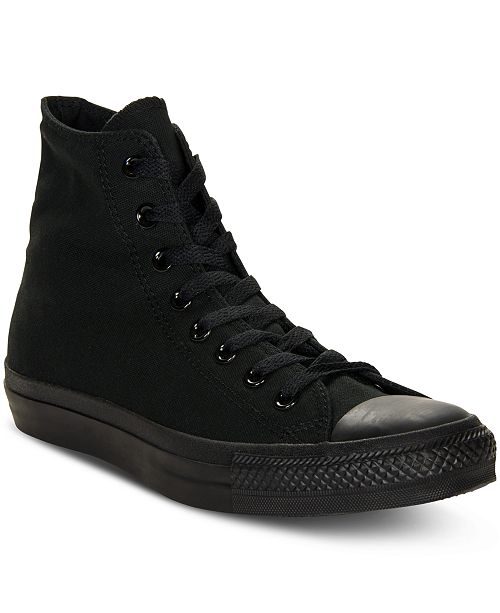 Converse Men's Monochrome Chuck Taylor Hi Top Casual Sneakers from ...
