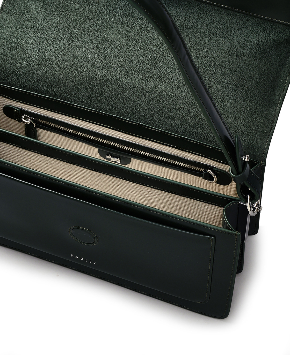 RADLEY LONDON LEATHER LANE FLAP OVER SHOULDER BAG 