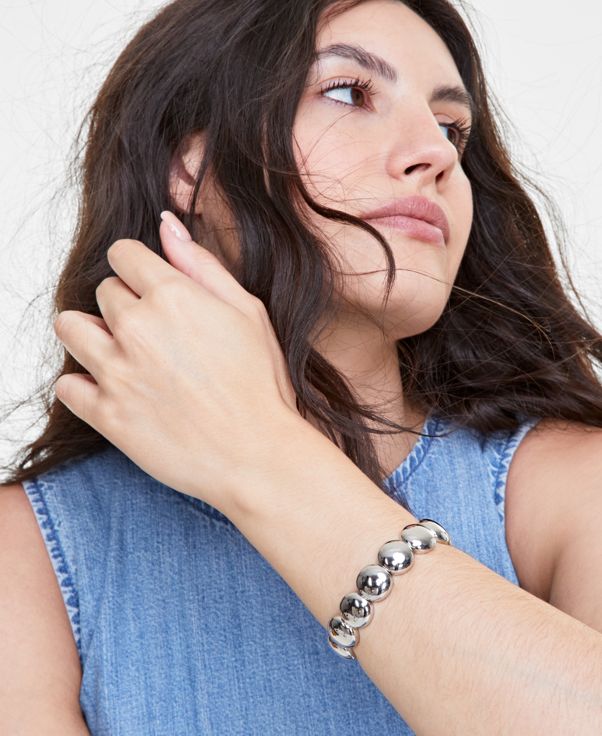 ON 34TH DOMED SEGMENTED STRETCH BRACELET, CREATED FOR MACY'S 