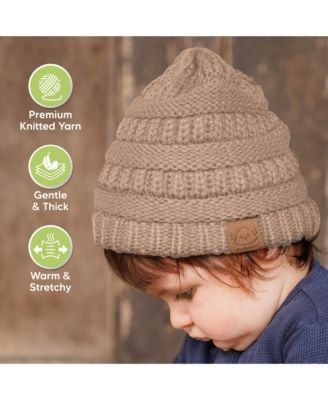 3pk Warmzy Baby Beanies, 0-36 months Baby Hats, Baby Winter Hat for Newborn, Infant, Toddlers, Boys, Girls