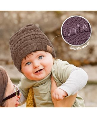 3pk Warmzy Baby Beanies, 0-36 months Baby Hats, Baby Winter Hat for Newborn, Infant, Toddlers, Boys, Girls