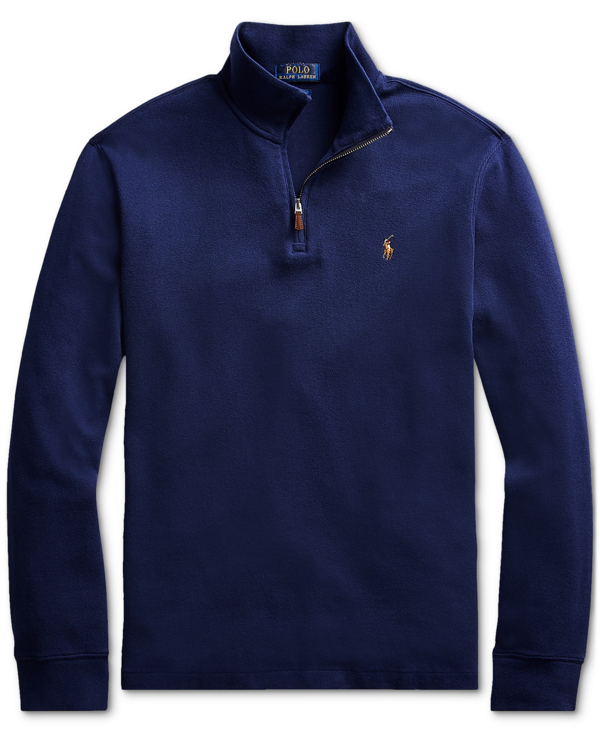 Polo Ralph Lauren Men's Big & Tall Estate-Rib Quarter-Zip Pullover Sweater