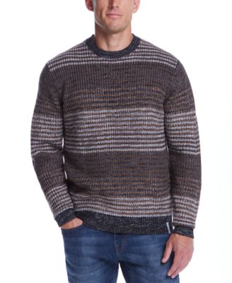 Men s Mixed Stripe Crewneck Sweater