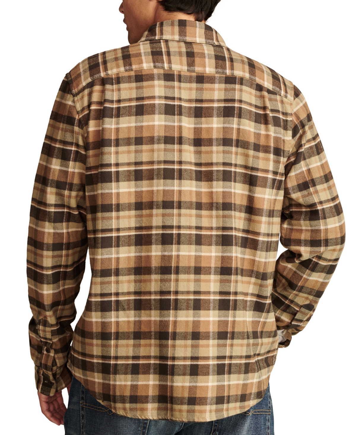 Lucky Brand Men's Plaid Cloud Soft Flannel Shirt