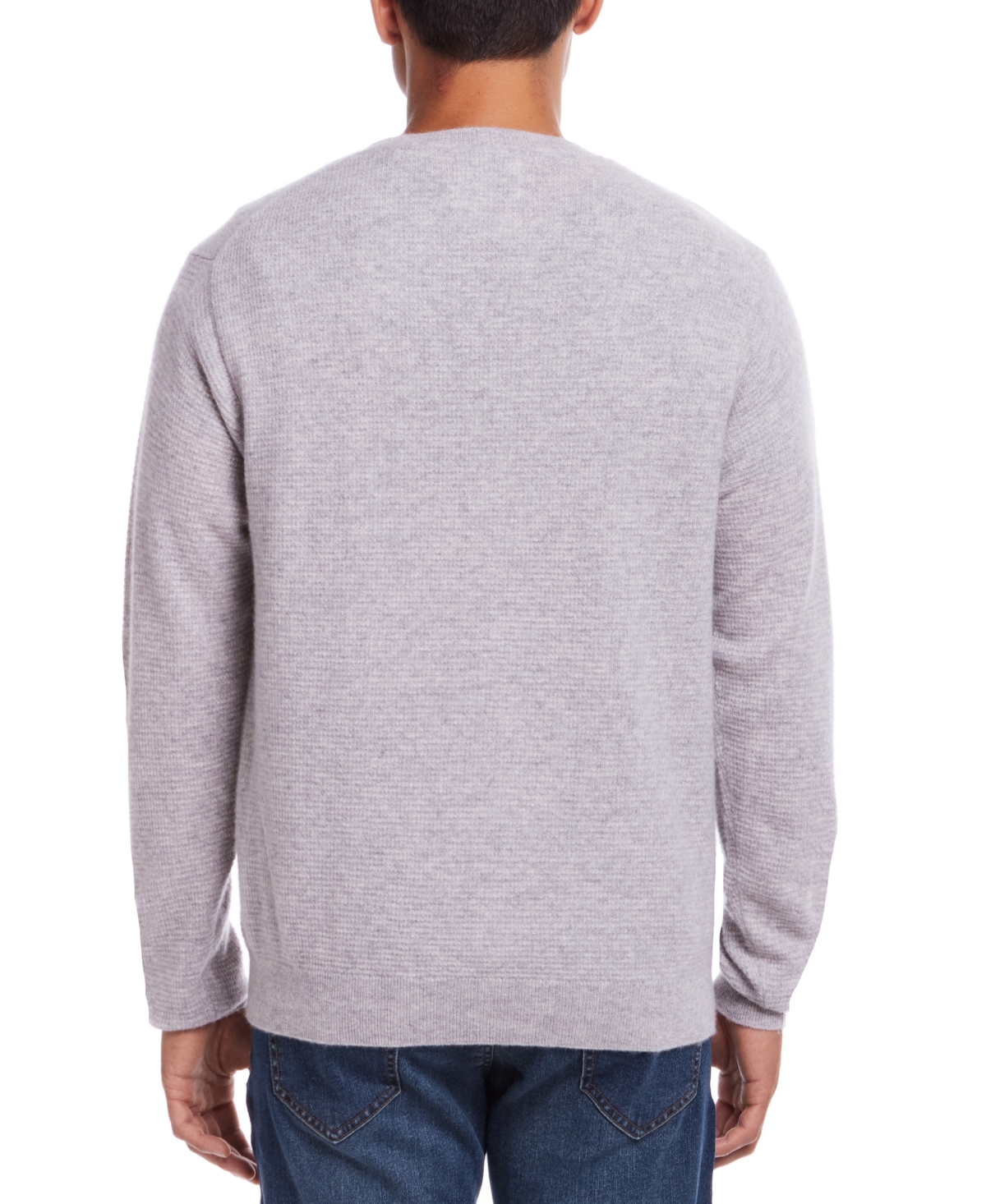 Weatherproof Vintage Men's Cashmere Textured Crewneck Sweater