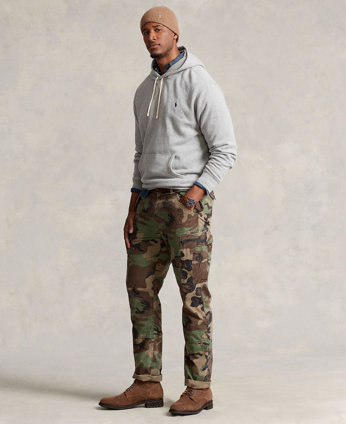 Polo Ralph Lauren Men's Big & Tall Classic-Fit Camo Canvas Cargo Pants