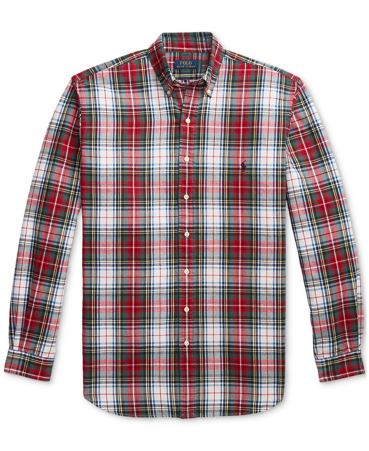 Polo Ralph Lauren Men's Big & Tall Gingham Oxford Shirt -Red