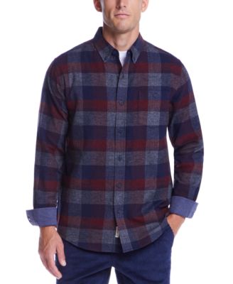 Men's Regular-Fit Plaid Button-Down Flannel Shirt 