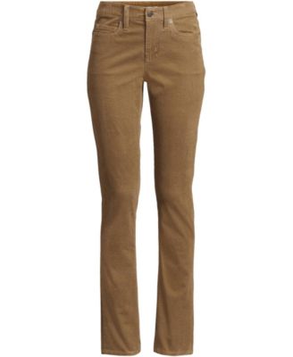 Women's Mid Rise Straight Leg Corduroy Pants