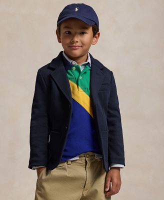 Toddler and Little Boys Double-Knit Shirt Jacket