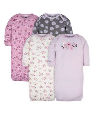 Baby Girls Fleece-Lined Gb 4Pk Gowns