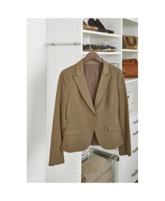 14" Extendable Metal Designer Closet Valet Rod, Chrome, CVR-14-CR