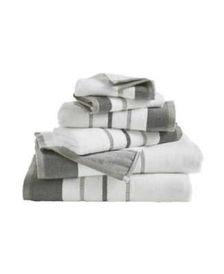 Linery & Co. Luxurious Cotton Decorative 6-Piece Bath Towel Set - Macy's