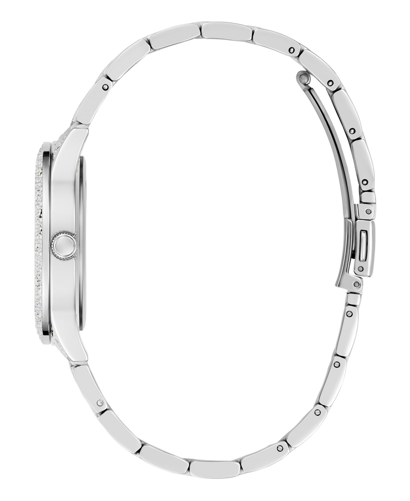 Женские аналоговые часы GUESS из стали, серебристые, 36 мм — фото 2