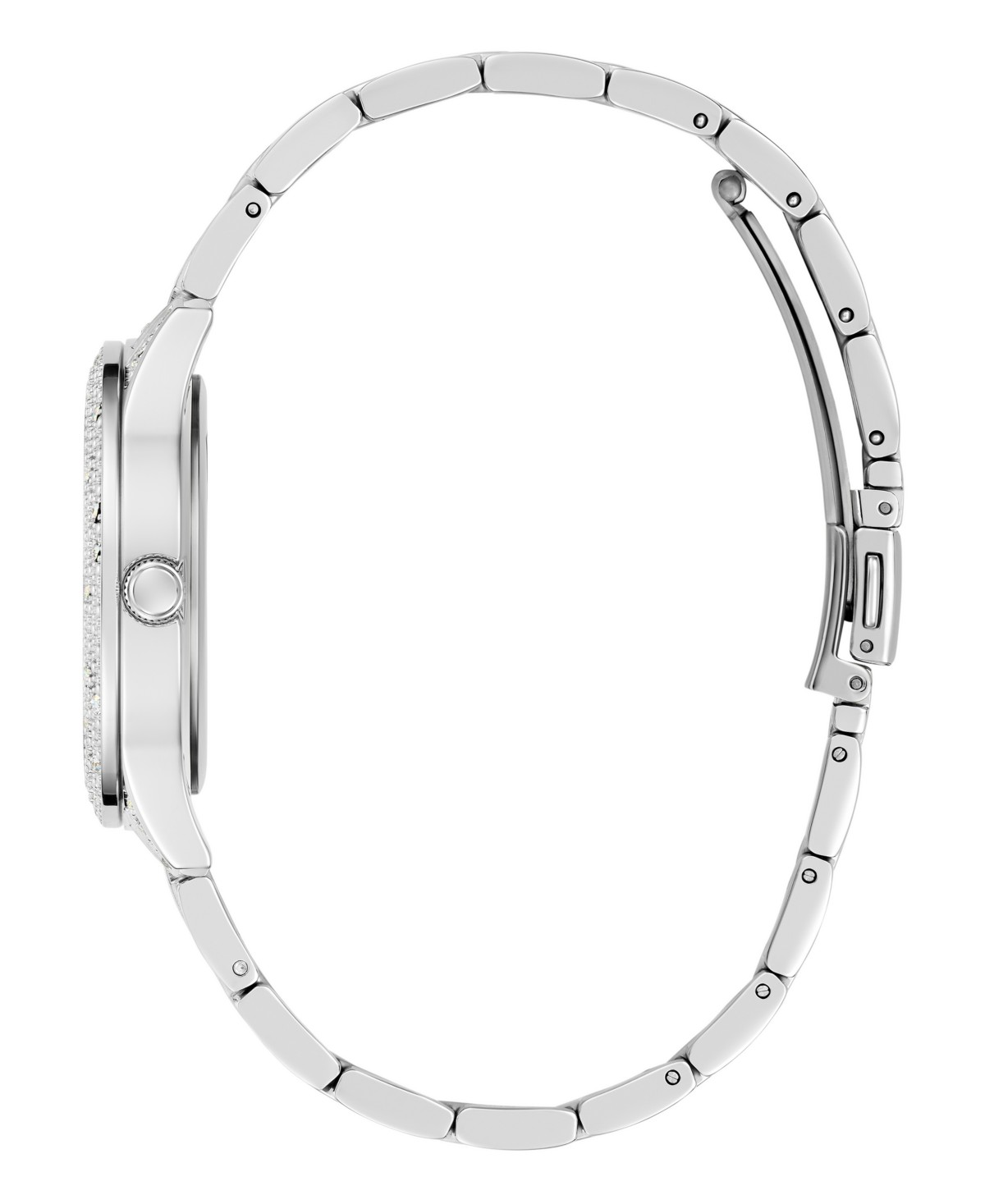 Женские аналоговые часы GUESS из стали, серебристые, 36 мм — фото 3