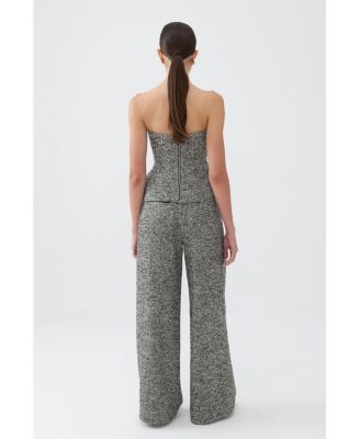 Women's Strapless Sweetheart Neck Top