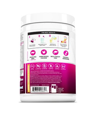 Multi Collagen Burn Powder, Hydrolyzed Collagen Peptides Powder with Types I II III V X for Weight Loss Support, Vitauthority, Unflavored 30 Servings