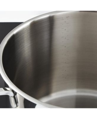 DiNA Helix Recycled 18/10 Stainless Steel 10.25" Stockpot 10.6qt., Glass Lid