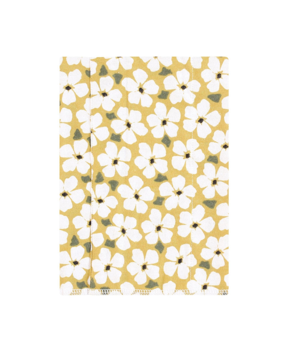 Hudson Baby Infant Girl Flannel Burp Cloth 7pk, One Size - Sage floral