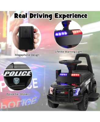 2-in-1 6V Kids Ride On Car Toddler Push Car w/ Megaphone & Siren