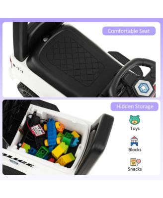 2-in-1 6V Kids Ride On Car Toddler Push Car w/ Megaphone & Siren