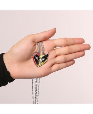 Deadpool & Wolverine BFF Crsytal Pendant Necklace Set Of 2