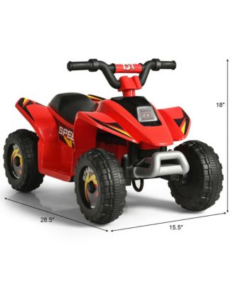 6V Kids Electric Quad ATV 4 Wheels Ride On Toy Toddlers Forward & Reverse Red