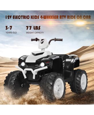 12V Kids 4-Wheeler ATV Quad Ride On Car w/ LED Lights Music USB