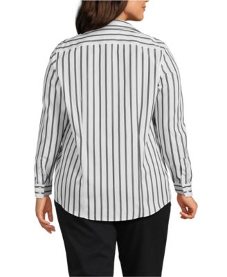 Women's No Iron Button Front Shirt